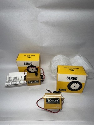 Lot of (2) Vintage Kraft Systems KPS-14 Proportional Servo Classic RC Read Descr