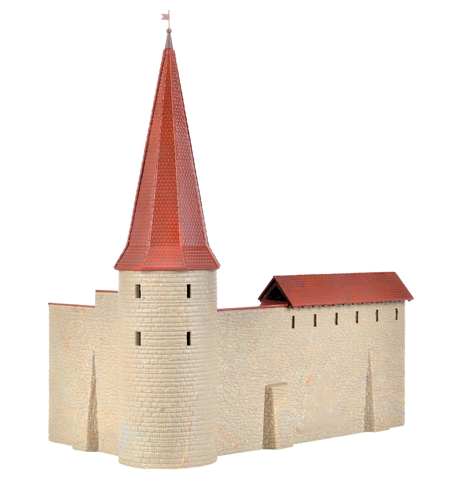 Kibri 38915 - H0 City Wall with Round Tower in Weil - New