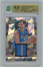 2014 Panini The National Cracked Ice Material Dirk Nowitzki 6/10 MNT Graded 9