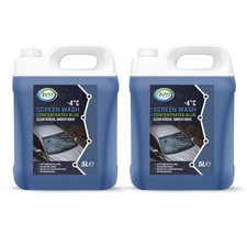Blue Car Screenwash 2x5L  Concentrated Car Windscreen Washer Fluid Works to -4°C 1.40 per litre