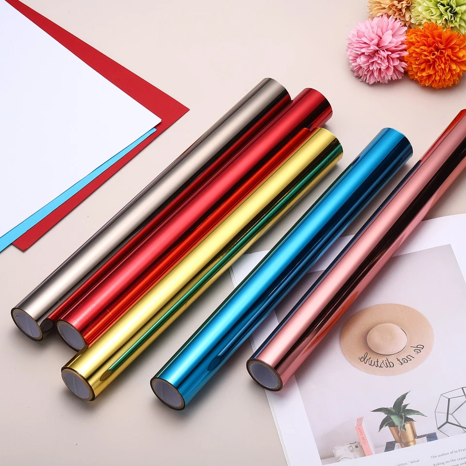 Rouleau de papier transfert thermique doré, 12,6" x 10 m pour laminateur - Photo 4/4