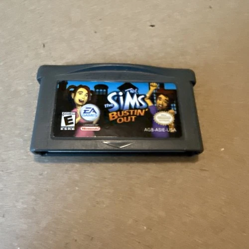 New ListingSims Bustin' Out (Nintendo Game Boy Advance, 2003) Tested & Working/Save
