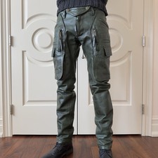 Dsquared2 F/W 2006 Dark Green Leather Pants