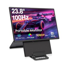 23.8'' Portable Monitor,FHD 1080P 100Hz IPS Laptop Screen Extender,USB-C HDMI...