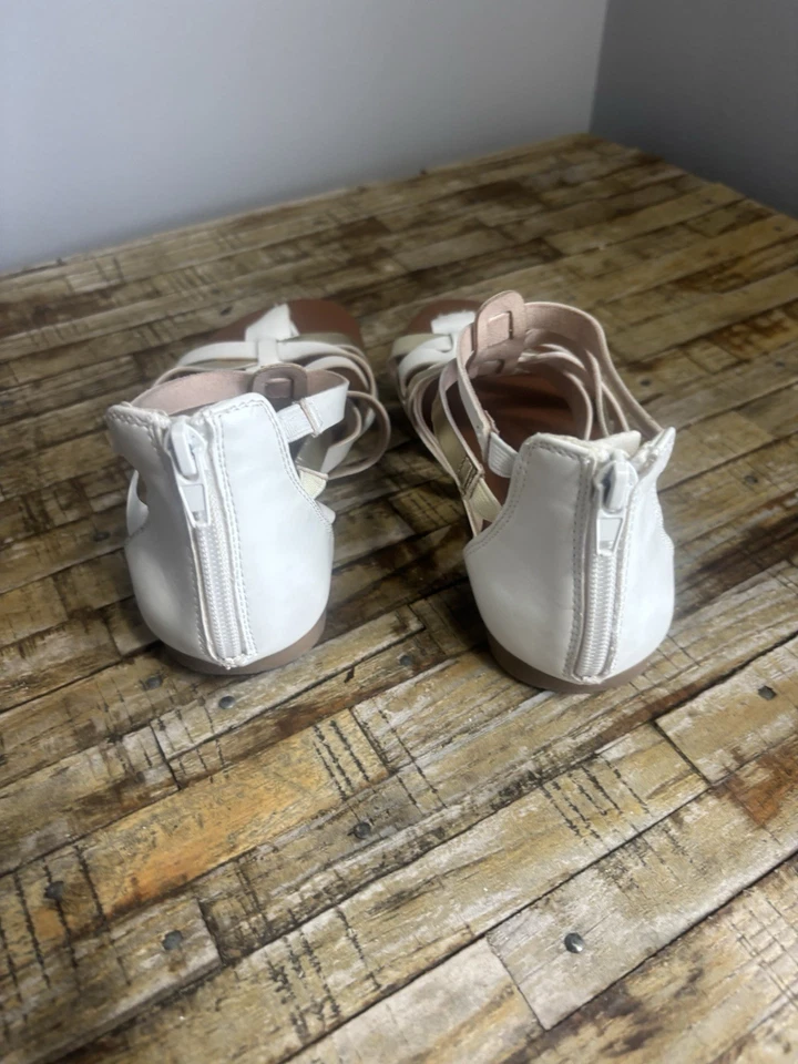 Sandalias Michael Kors MK Attara Gladiador Oro Blanco Niña Juvenil Talla 3 Nuevas sin Caja Foto 4 de 4