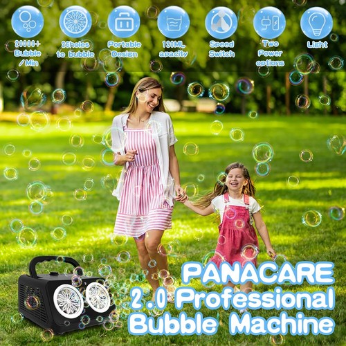 Seifenblasenmaschine Kinder Hochzeit Luftblasen Ma Automatisch Seifenblasen DHL - Bild 17 von 17
