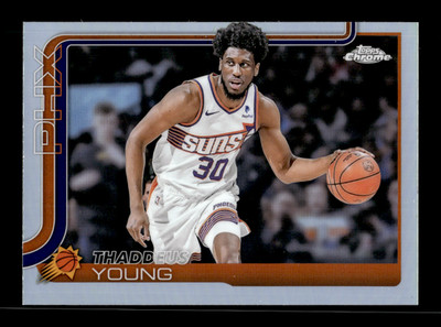 2025-26 Topps Chrome Refactor # 135 Thaddeus Young Card (B32) Phoenix Suns