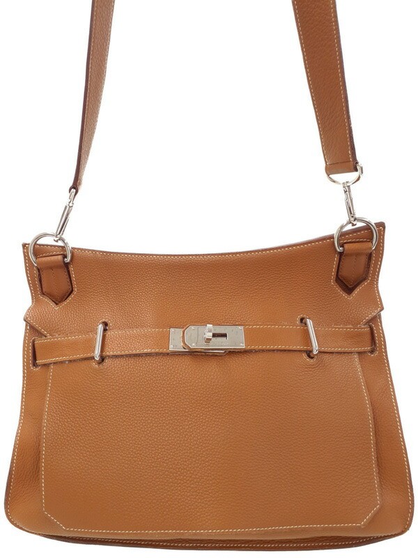 Hermes Gypsy 34 Leather Shoulder Bag in Brown T119