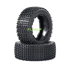 FLMLF Front Wheel Small Nail Tire Skin 2pc for 1/5 HPI RV Km Baja 5b 5T 5SC RC