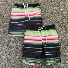 Art Class Youth Boys One Size 6 And One Size 7 Board Shorts EUC