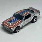 Vintage Hot Wheels Redline 1974 Mustang Stocker Super Chrome Stars & Stripes A7
