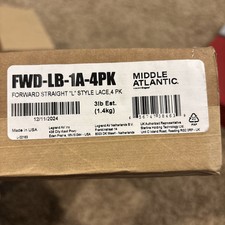 Middle Atlantic FWD-LB-1A-4PK - Straight "L" Style Lace Bar 4-Pack 
