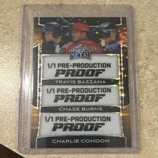 1/1 Bazzana Burns Condon Leaf Metal Pre-Production Proof -