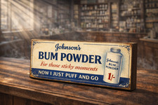 Bathroom sign Vintage style Cloakroom sign funny décor wooden home signs kitchen