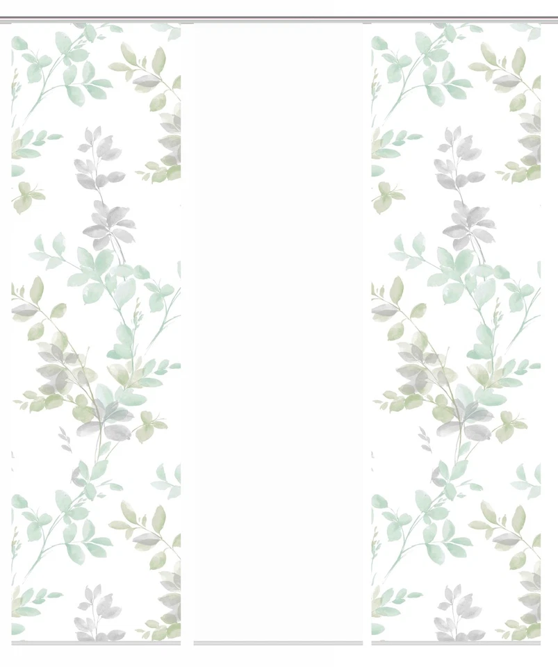 3er-Set Schiebegardinen MADELEINE blickdicht, Höhe 245 cm, salbei WFI - Bild 2 von 4