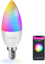 E14 Smart Bulb Compatible with Alexa Google Home, Music Sync Wifi LED Candle Lig