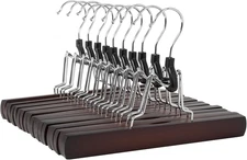 Wooden Pants Hangers Cherry 10 Pack...