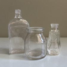 Small Glass Bottles Jars Set 3