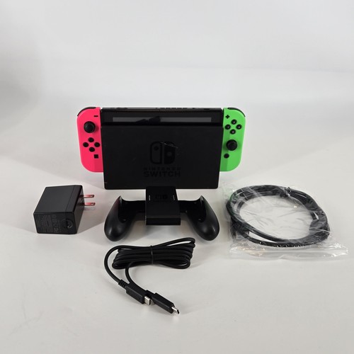 Nintendo Switch Original Handheld Console Black 32GB - Fair w/ Bad Switch Dock