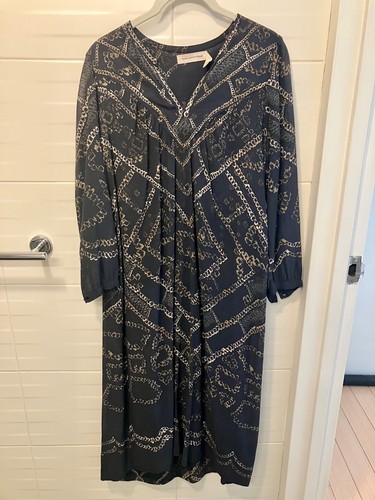 Isabel Marant Etoile Dress | Black Chain Print | 36