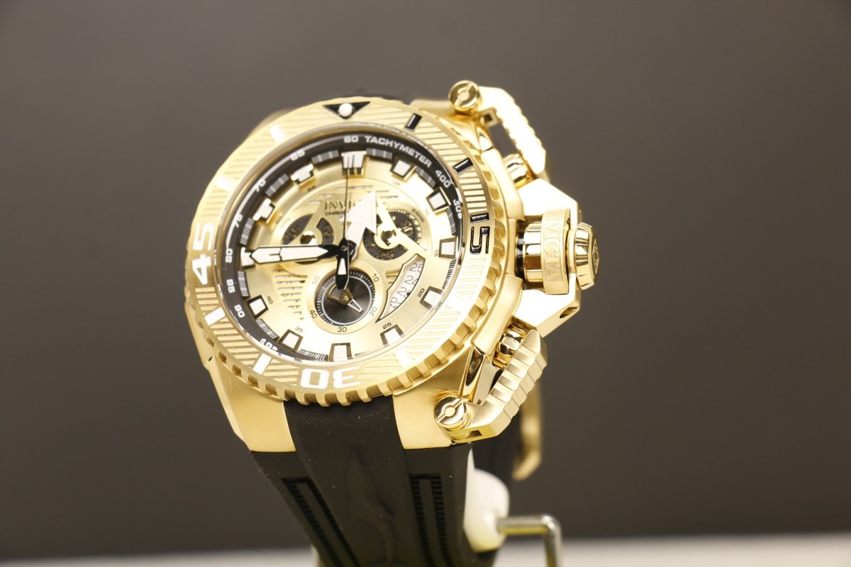 Invicta Sea Hunter full size Men's Watch 57/69mm Gold tone 49610