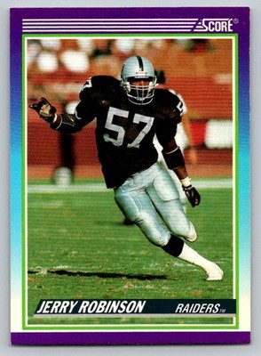1990 Score #549 Jerry Robinson Los Angeles Raiders