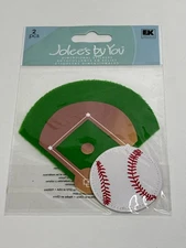 Jolee's by You Baseball Dimensional Stickers 2 Pcs