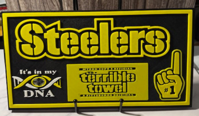 Steelers It's in my DNA Terrible Towel Sign