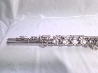 YAMAHA YFL-211 Flute Silver Plated E-mechanism Tested Working