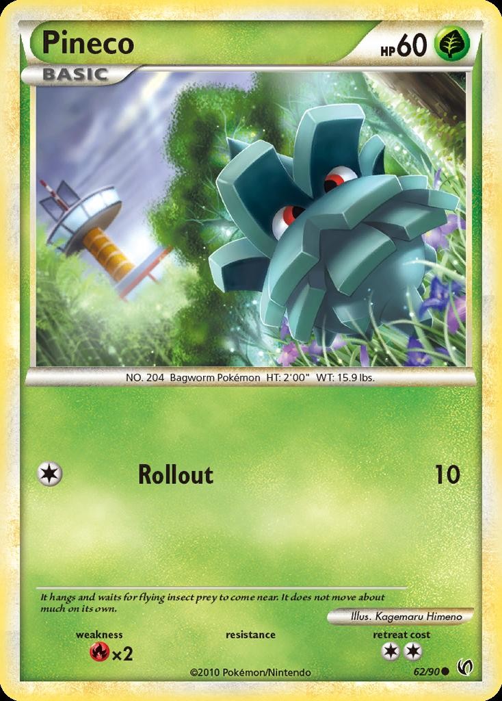 Pokemon Pineco (62/102) Undaunted LP