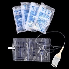 5pcs Reusable Medical Latex Sleeve Type Urine Bag 1000ML Urine Collector Bag