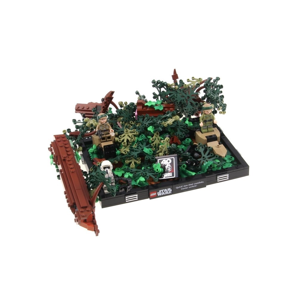 1x LEGO Pieces Set Star Wars Endor Speeder Chase Diorama 75353 Incomplete