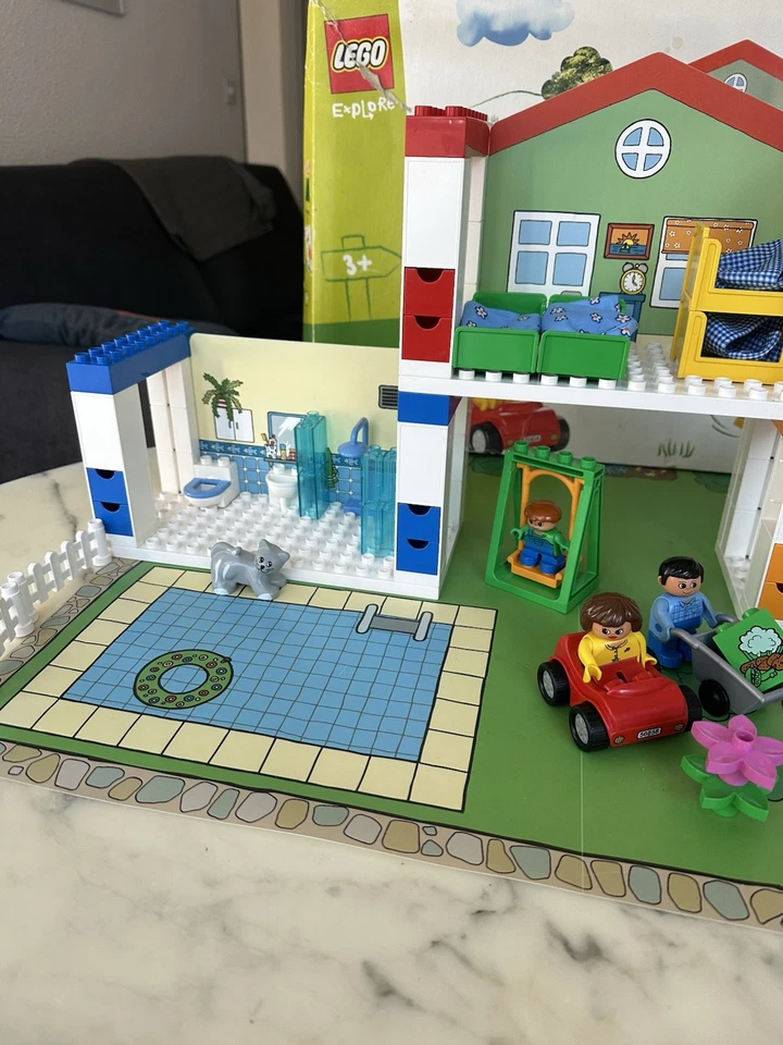 RARE LEGO DUPLO EXPLORE 3620 VINTAGE  2002 GRANDE MAISON TRANSFORMABLE PLAYHOUSE - Photo 3/4