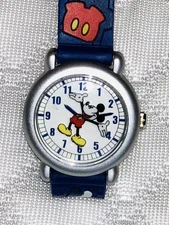 SII Vintage Disney Mickey Mouse Kids MC0238 Watch~Mickey Revolving Seconds~New🔋