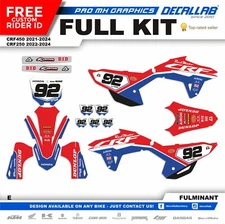 HONDA CRF 250 2022 2024 CRF 450 2021 2024 Graphics Decals Stickers Aufkleber Kit