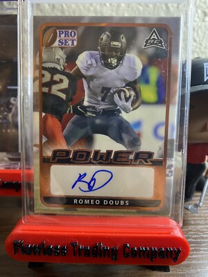 Romeo Doubs 2021 Leaf Pro Set Power Rookie Auto Green Bay Packers #BA-RD1