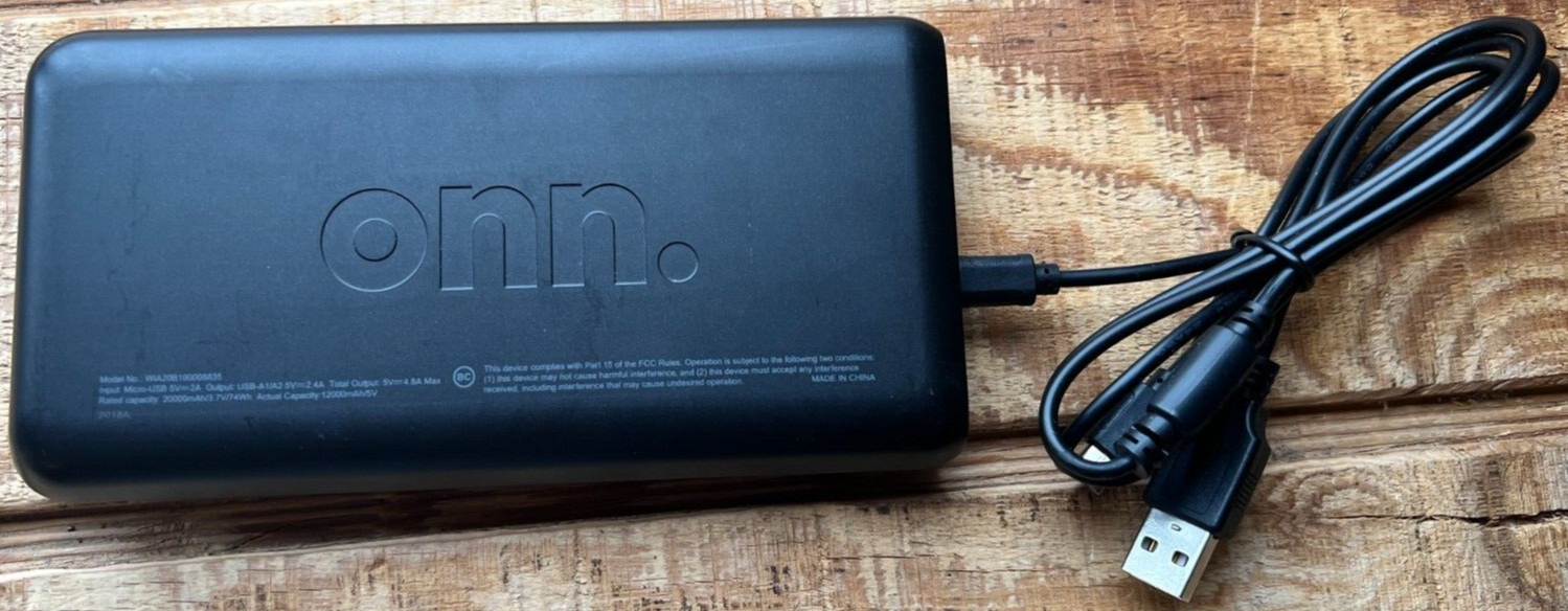 Batería Portátil Onn Juice Doble Puerto 20000 mAh