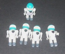 Vintage lot of 5 1980's Spacemen articulated Action Figures