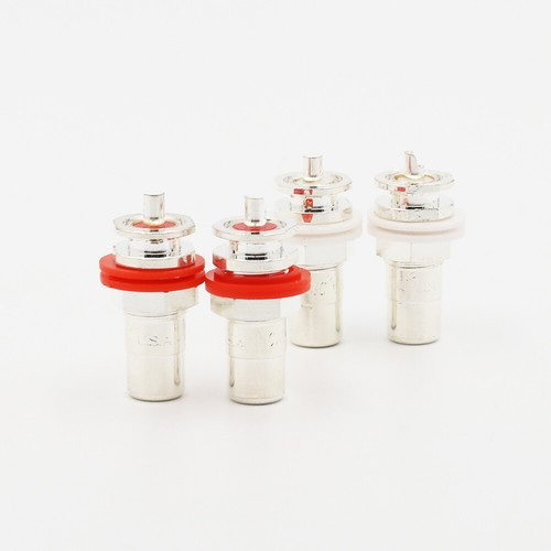 4Pcs CMC-826-AG CMC RCA Audio Female socket Connector Silver Plated for DIY amp - Picture 7 of 7