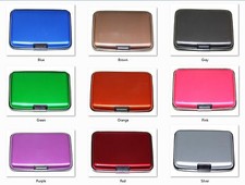Aluminum RFID Blocking Credit Card Holder for Men  Women Stylish Travel Wallet