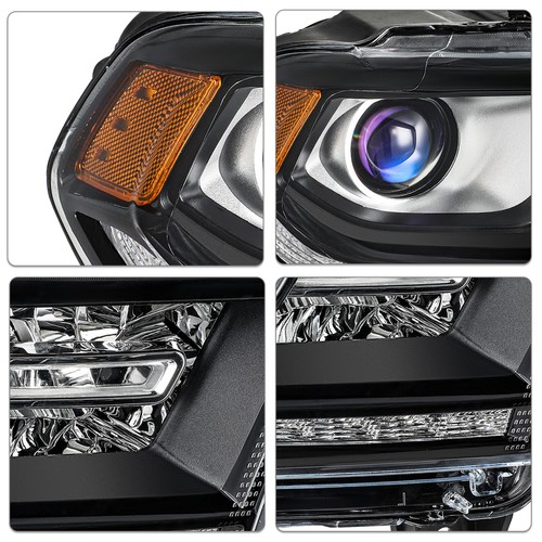 For 2014-2020 Dodge Durango Black Trim Halogen Headlight W/ LED DRL - Picture 25 of 28