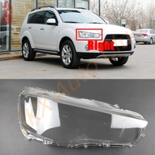 Cubierta de faro derecho carcasa de lente de faro de coche b para Mitsubishi Outlander 2010-12