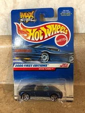 HOT WHEELS MX48 Turbo Max Steel 2000 First Editions 24375 Blue Convertable New
