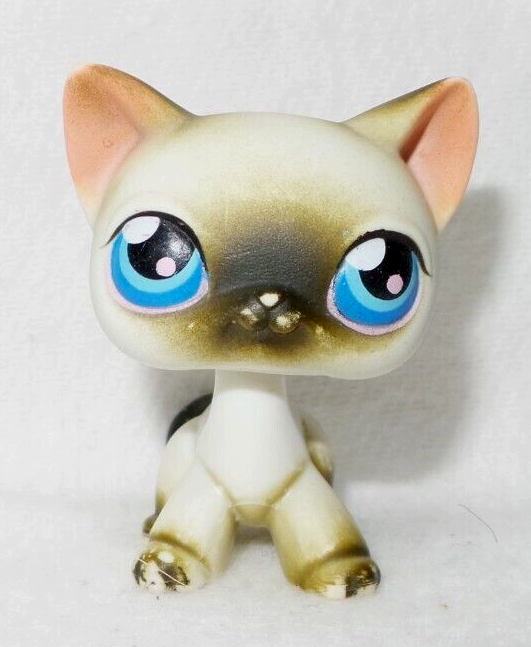 Littlest Pet Shop #5 – Chat Européen Jumbo HASBRO Authentique, état D'occasion