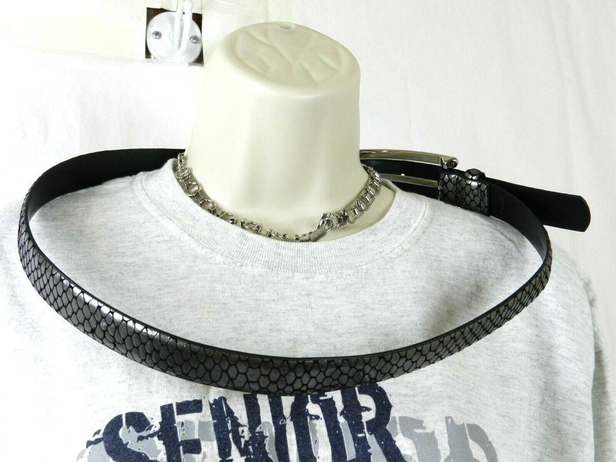 WCM Silver Metallic Belt Leather Belt Women main image 3