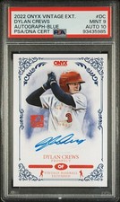 PSA 9 / AUTO 10 - 2022 Onyx Vintage DYLAN CREWS RC Blue Ink AUTO #/400