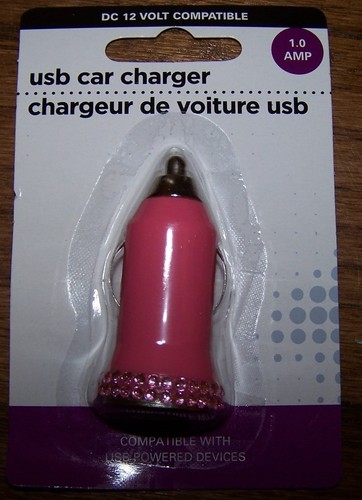 USB CAR CHARGER - 1.0 AMP - DC 12 Volt Compatible - Various Colors! NIP - Picture 6 of 6