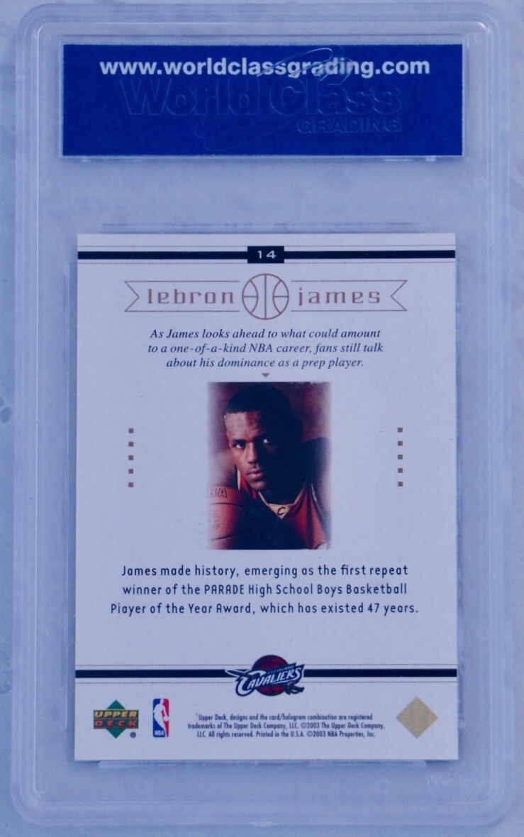 その他 Lebron James rc topps 2003-04 TOPPS GOLD LEBRON JAMES ROOKIE RC /99 BGS 8.5 NM-MT