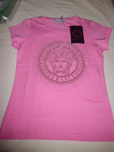 Versace Young T- Shirt Pink Medusa Metal size XS | eBay