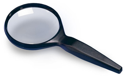 Donegan Classic Round Reader. 4'' Acrylic Lens, 2X Magnification at 9''